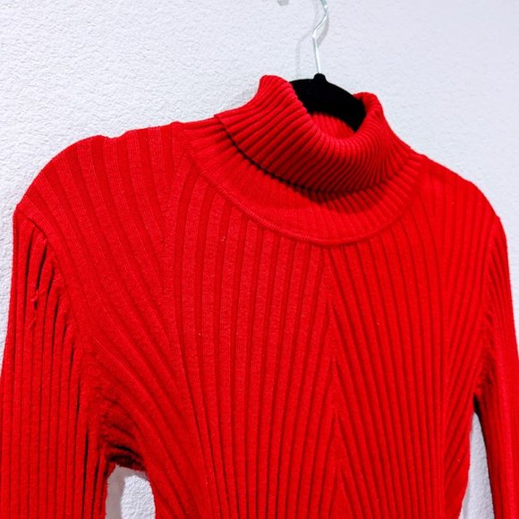 It's Our Time Red Turtleneck Sweater - Picture 2 of 4